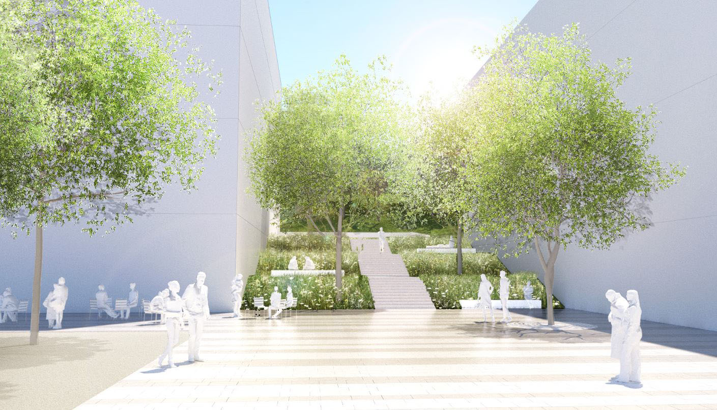 Visualisierung “Große Treppe“, Landschafts-architekturbüro WES