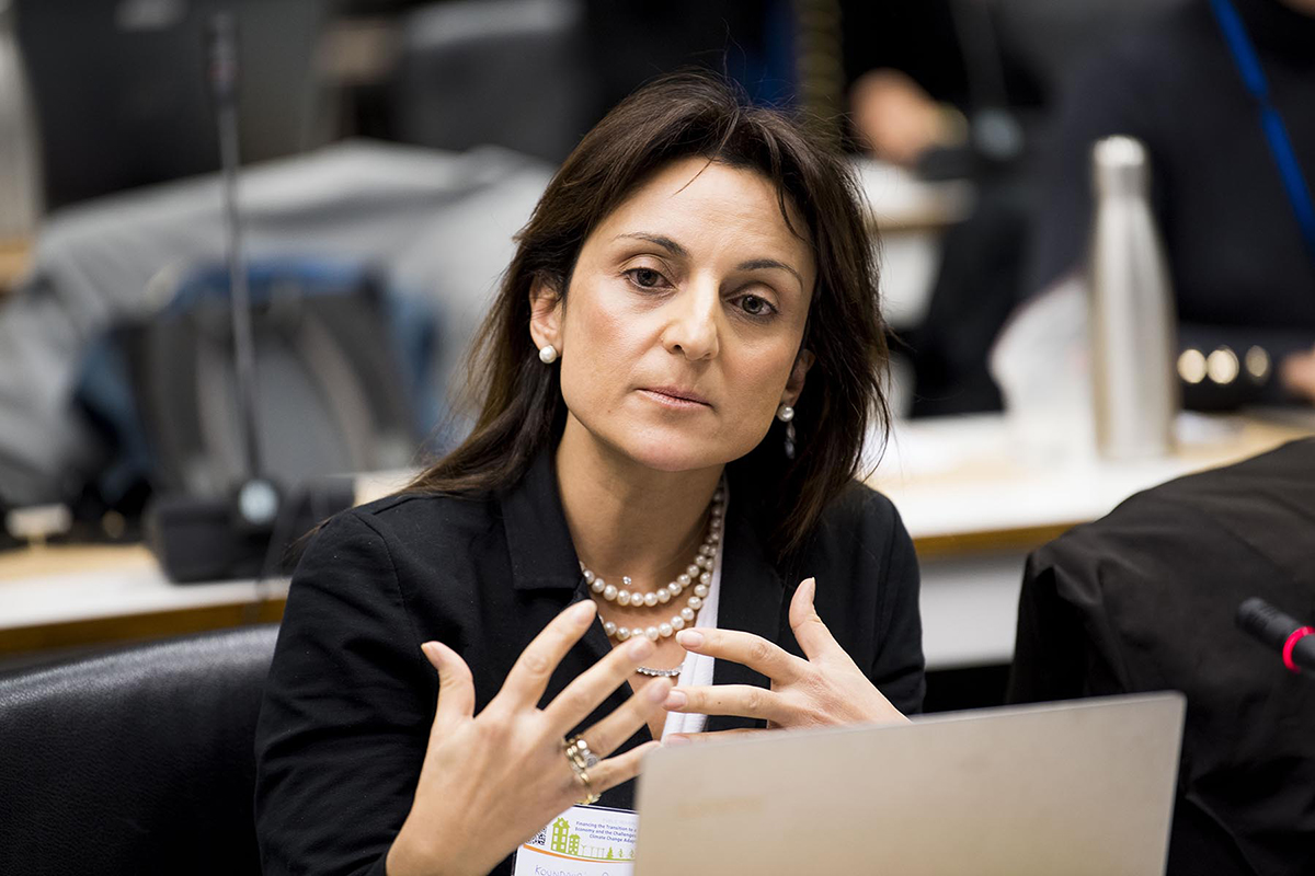 Photo of the person: Professor Dr Phoebe Koundouri. She is an economist and econometrician at Athens University of Economics and Business