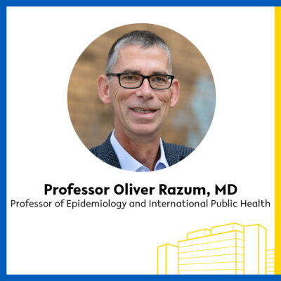 Photo of Professor MD Oliver Razum, professor of Epidemiology and International Public Health.