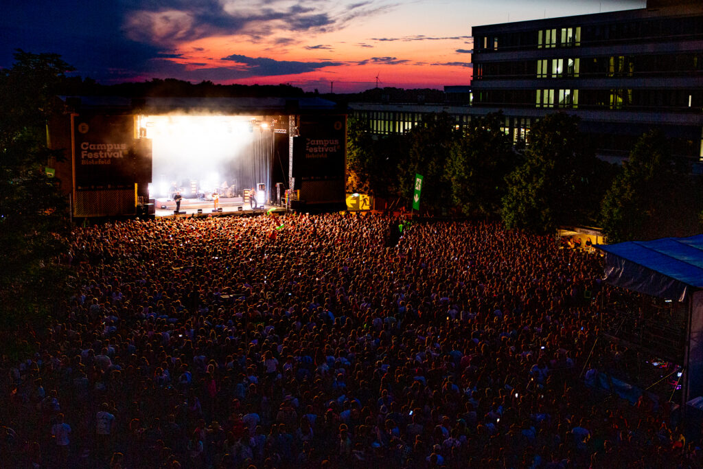 Sonnenuntergang beim Campus Festival 2023