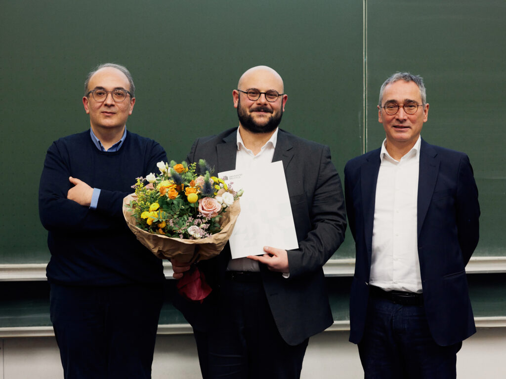 Prof. Dr. Vito Francesco Gironda, Prof. Dr. Frank Grüner und Daniele Toro (v.l.)