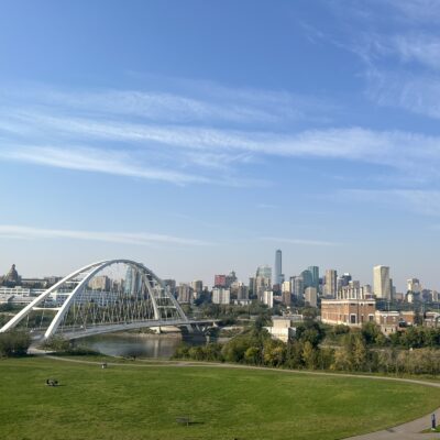 Ein Panorama der Stadt Edmonton
