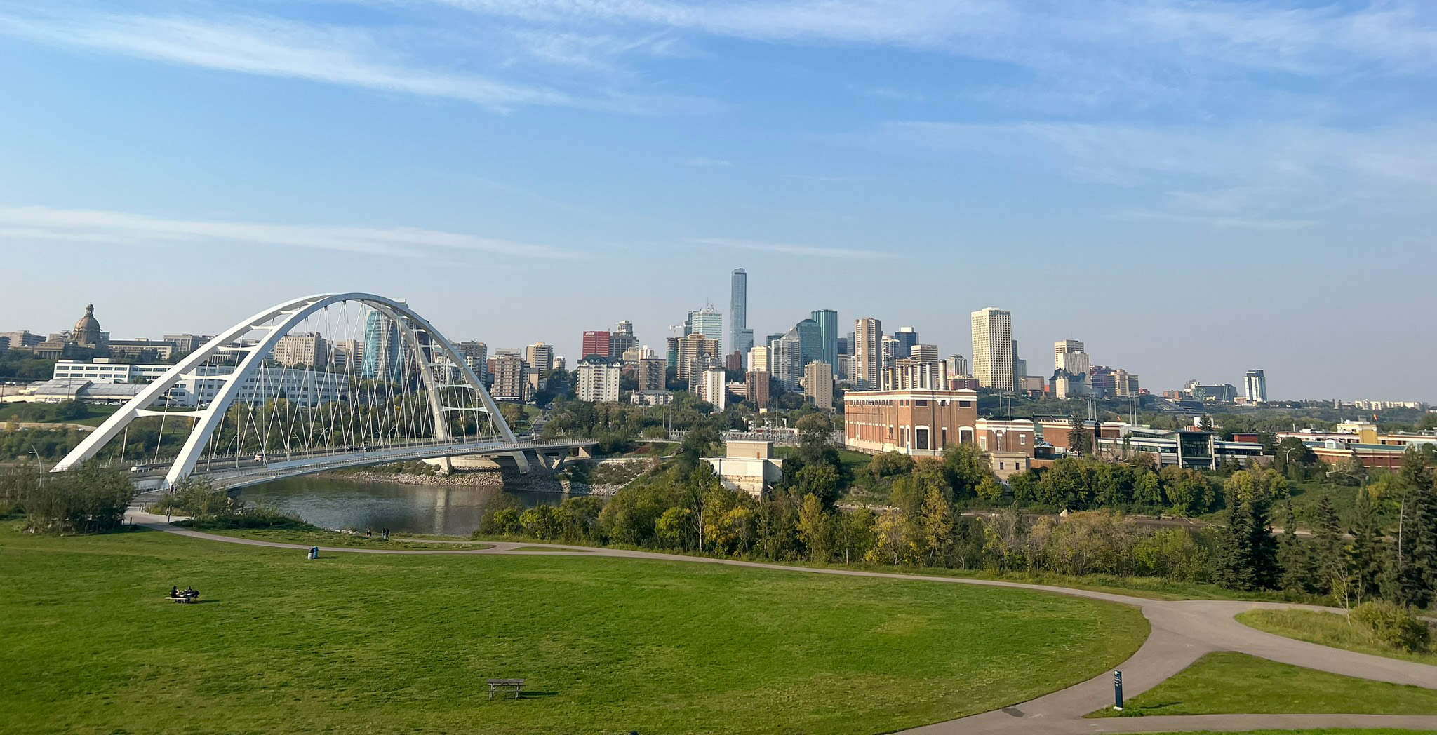 Panorama of the city of Edmonton