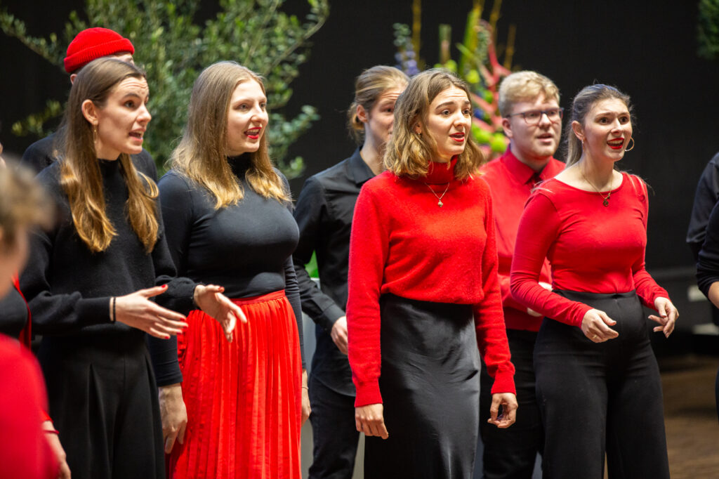 Das Vokalensemble Pop-Up der Hochschule für Musik Detmold