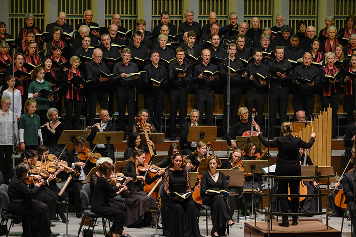 Konzert des Universitätschores gemeinsam mit der Evangelische Kantorei Sennestadt und unterstützt vom Barockorchester L’Arco.